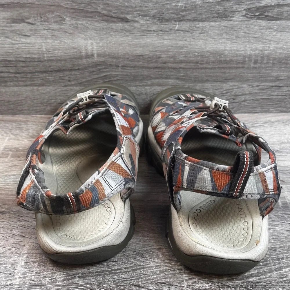 KEEN Newport H2 Sandals Mens 13 Geometric Camo Waterproof Hiking Sport Shoes